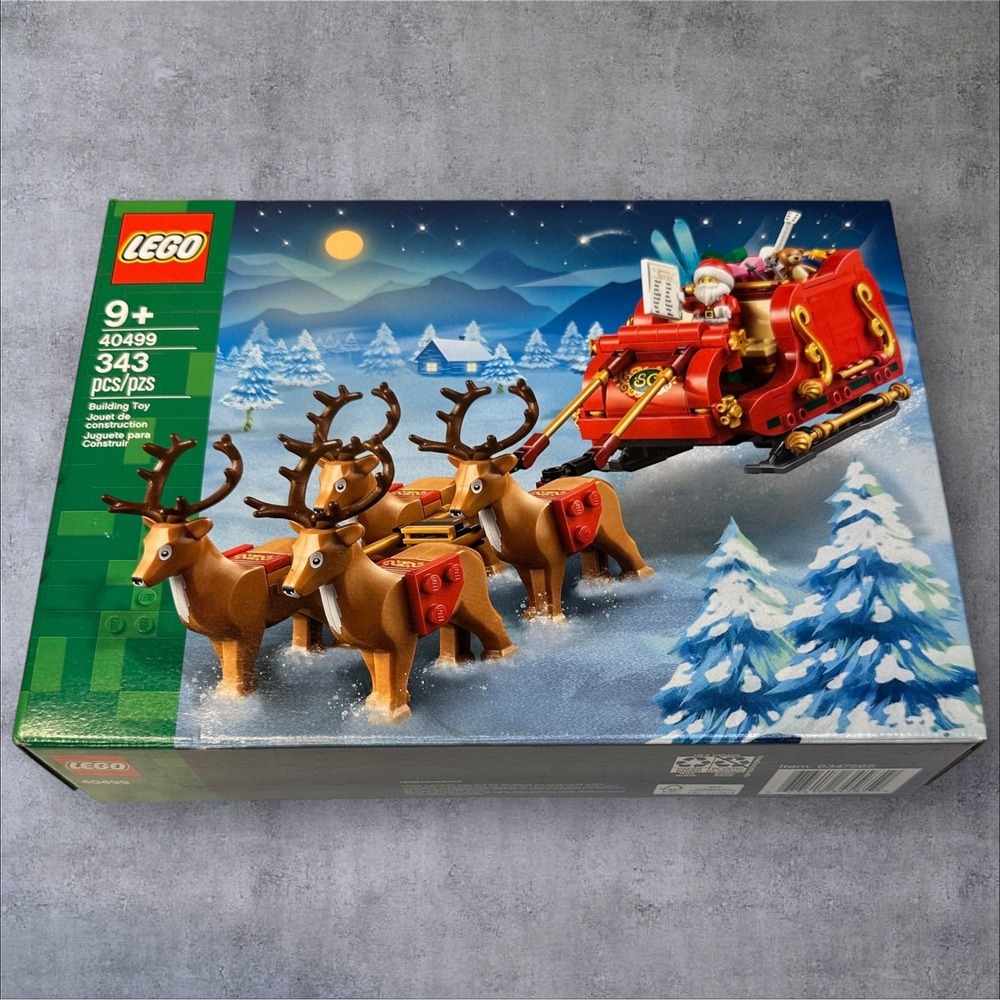 LEGO 40499 Santa's Sleigh 343‎ Pcs Building Toy Christmas Gift Lego Lovers
